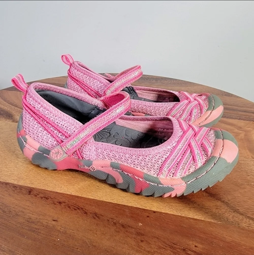 Jambu KD Fia Girl's Outdoor Mary Jane Shoes Sandals Size 12 Pink Water Resistant